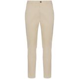 Boggi Milano - Stretch Katoenen Broek - Beige - Cropped Fit