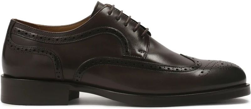 Kazar - Bruine Halfschoenen - Leer - Heren - Met Rozetdecoratie