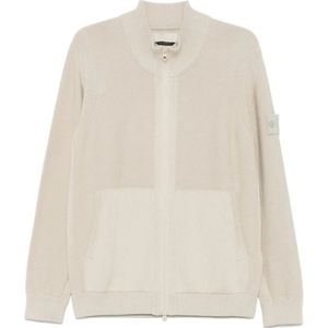 Stone Island, Heren, Truien, Beige, Maat: 2XL
