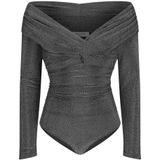 Nicowa - Awilono - Bodystocking - Grijs - Lamé Jersey