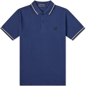 Fred Perry, Heren, Tops, Blauw, Maat: XS Katoen,