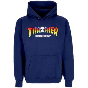Thrasher, Heren, Sweatshirts & Hoodies, Blauw, Maat: S Fleece,