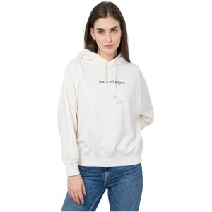 Champion, Dames, Sweatshirts & Hoodies, Wit, Maat: L Katoen,