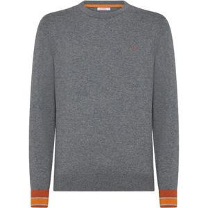 Sun68, Heren, Truien, Grijs, Maat: S Katoen,