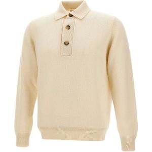 Filippo De Laurentiis, Heren, Truien, Wit, Maat: 2XL Wol,