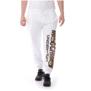 Moschino, Heren, Broeken, Wit, Maat: XS