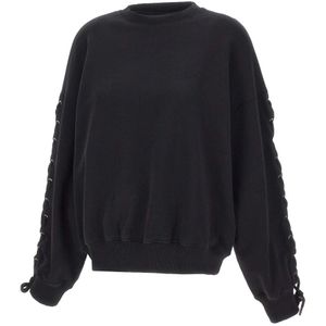 Rotate Birger Christensen, Dames, Sweatshirts & Hoodies, Zwart, Maat: S Katoen,