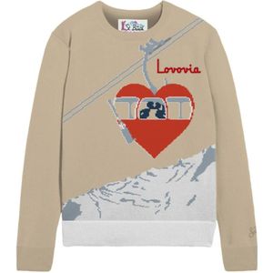 MC2 Saint Barth, Dames, Truien, Beige, Maat: S Wol,