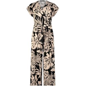 Betty Barclay - Jumpsuit - Zwart - Bloemenprint - Taille Riem