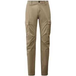 C.p. Company, Heren, Broeken, Beige, Maat: M Satijn,
