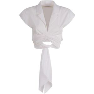 Philosophy di Lorenzo Serafini, Dames, Blouses & Shirts, Wit, Maat: XS