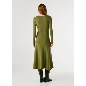 Pepe Jeans, Dames, Jurken, Groen, Maat: L Katoen,