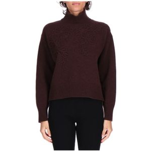 Ermanno Scervino, Dames, Truien, Bruin, Maat: M Wol,