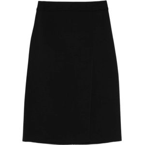 Mrz, Dames, Rokken, Zwart, Maat: M Wol,