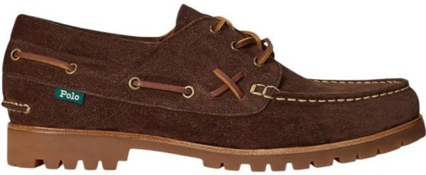 Polo Ralph Lauren - Suède Lage Bootschoen - Bruin - Heren - Geïnspireerde Mocassin
