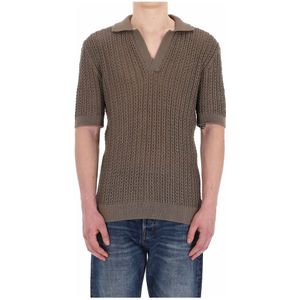 Tagliatore, Heren, Tops, Grijs, Maat: 2XL Katoen,