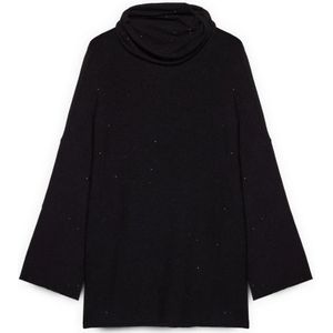 Fiorella Rubino, Dames, Truien, Zwart, Maat: Xs/S Nylon,