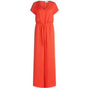 vera mont, Dames, Jumpsuits & Playsuits, Oranje, Maat: S Leer,