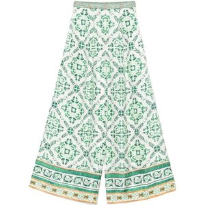 Camilla, Dames, Broeken, Veelkleurig, Maat: S Zijde,