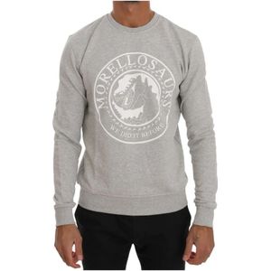 Frankie Morello, Heren, Sweatshirts & Hoodies, Grijs, Maat: S Katoen,