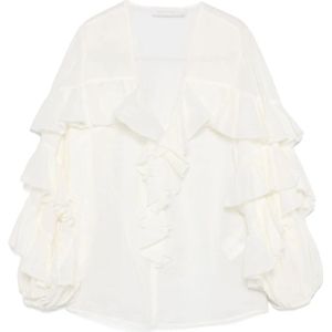 Zimmermann, Dames, Blouses & Shirts, Wit, Maat: S Katoen,