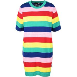 Love Moschino, Dames, Jurken, Veelkleurig, Maat: XS Katoen,