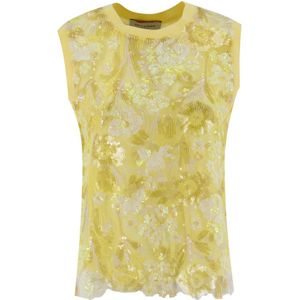 Ermanno Scervino, Dames, Tops, Geel, Maat: M