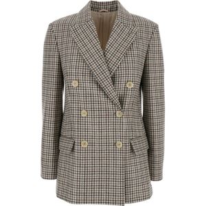 Brunello Cucinelli, Dames, Jassen, Beige, Maat: XS Wol,