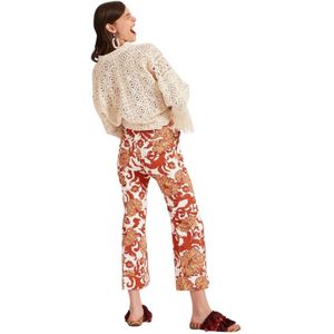 La DoubleJ, Dames, Broeken, Veelkleurig, Maat: L Linnen,