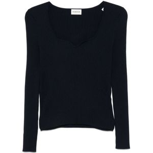 P.a.r.o.s.h., Dames, Truien, Blauw, Maat: XS Viscose,