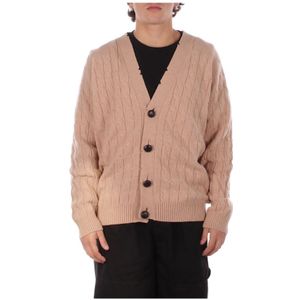 Amaránto, Heren, Truien, Beige, Maat: XL Wol,