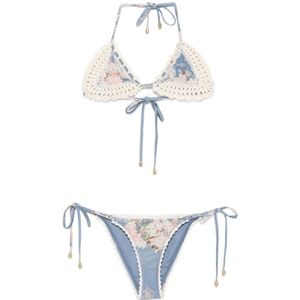 Zimmermann, Dames, Badkleding, Blauw, Maat: M Zijde,