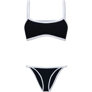 Hunza G, Dames, Badkleding, Zwart, Maat: ONE Size Tweed,