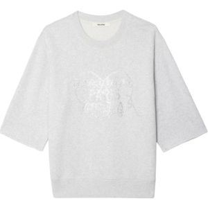 Zadig & Voltaire, Dames, Tops, Grijs, Maat: S Katoen,