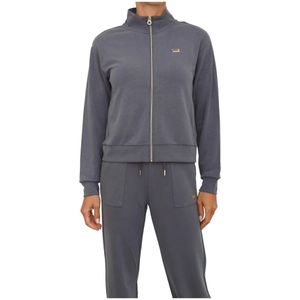 Emporio Armani - EA7 - Sweatshirt met Rits - Grijs - Dames