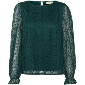 Cream, Dames, Blouses & Shirts, Groen, Maat: XL