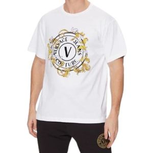 Versace Jeans Couture, Heren, Tops, Wit, Maat: XS
