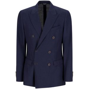 Dolce & Gabbana, Heren, Jassen, Blauw, Maat: M