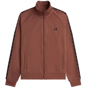 Fred Perry, Heren, Sweatshirts & Hoodies, Bruin, Maat: L Katoen,