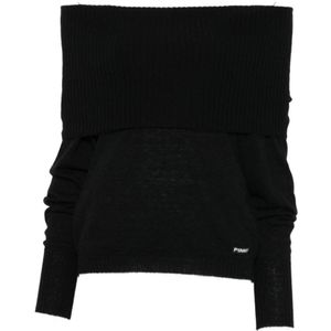 Pinko, Dames, Truien, Zwart, Maat: L