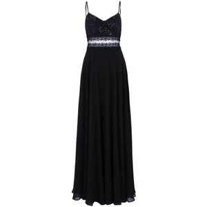 V.M. Vera Mont - Avondjurk - Chiffon - Lichte A-lijn - Maxi-jurk - Met Pailletten