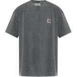 Carhartt Wip - Logo T-Shirt - Donkergrijs - Katoen
