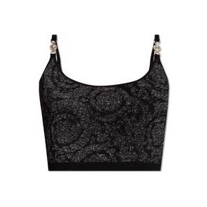 Versace Embellished tank top , Black , Dames , Maat: XS