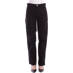 Carhartt Wip, Dames, Broeken, Zwart, Maat: W24 Katoen,