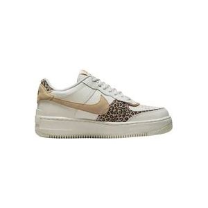 Nike Leren Sneakers voor Dames , Beige , Dames , Maat: 38 1/2 EU