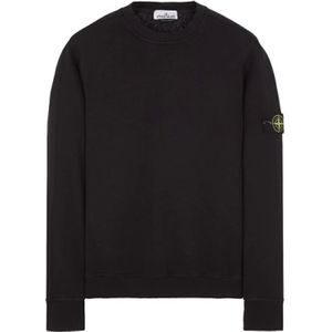 Stone Island, Heren, Truien, Zwart, Maat: 2XL
