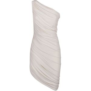 Norma Kamali, Dames, Jurken, Wit, Maat: XL Poliester,