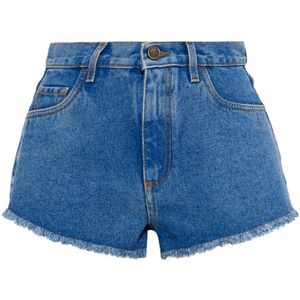 Etro, Dames, Korte broeken, Blauw, Maat: W27 Denim,