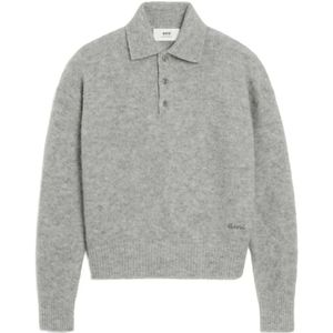 Ami Paris, Heren, Truien, Grijs, Maat: S Wol,