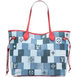 Louis Vuitton Vintage, Dames, Pre-owned, Blauw, Maat: ONE Size Denim,